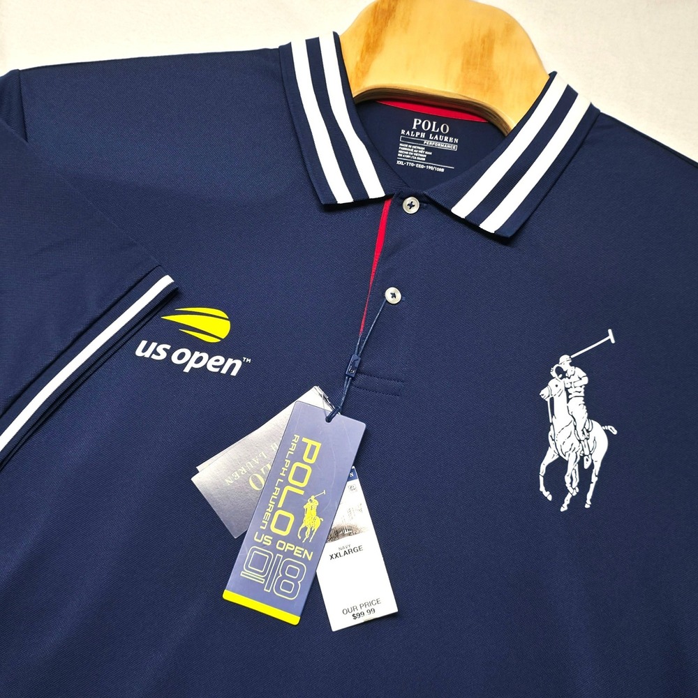 Polo Ralph Lauren US Open 2018 Polo Men's XXL Navy Big Pony Performance Shirt
